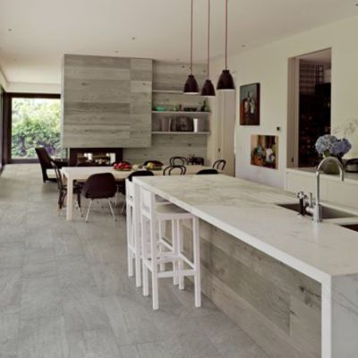 tile flooring in a kitchen